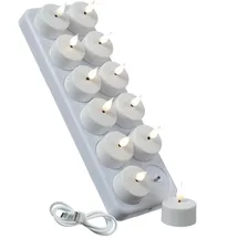 441 LED Teelichter 12 St. weiß