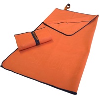 DYCKHOFF Mikrofaser Handtuch mit Reißverschluss orange 80,0 x 180,0 cm