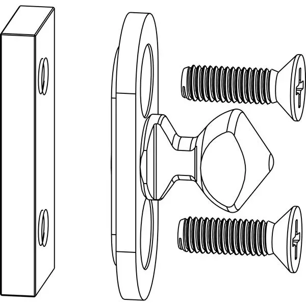 MACO HS Verriegelungsbolzen Standard, komplett für Schema C/L, silber (103261)