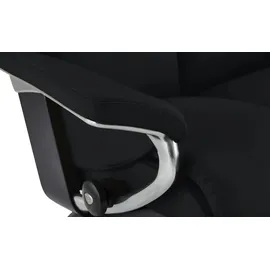 Stressless Relaxsessel mit Hocker Leder 82 x 112 x 78 cm Schwarz