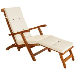 Auflage Sonnenliege Creme 184,5x43x5cm