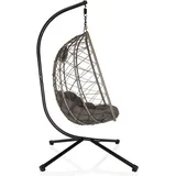 hjh living Hängesessel COCOVA Schwarz/Grau