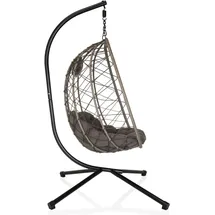 hjh living Hängesessel COCOVA Schwarz/Grau