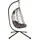 hjh living Hängesessel COCOVA Schwarz/Grau