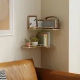 VASAGLE L-förmiges Eckregal, 2er Set, Wandregal