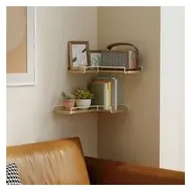 VASAGLE L-förmiges Eckregal, 2er Set, Wandregal