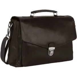 LEONHARD HEYDEN Roma Aktentasche Leder 40 cm Laptopfach schwarz