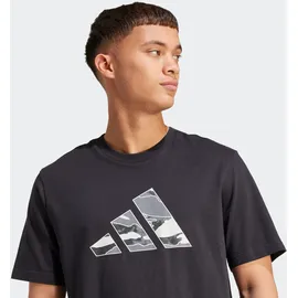 adidas Camo Logo Grafik schwarz S