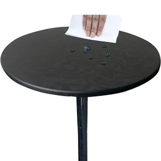 NNSMUN Elastische Tischdecke Gartentischdecke RundtischdeckeTischdecke Outdoor, Elastisch Rund Gartentischdecke, Abwaschbar abwischbar Wetterfest (60 cm (Runder Tisch),Schwarz)