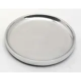 Kerzenteller Kerzenteller, Dekoteller Alu Silber poliert Ø 12 cm ideal für Kerzen, Taufkerzen, Hochzeitskerzen