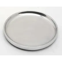 Kerzenteller Kerzenteller, Dekoteller Alu Silber poliert Ø 12 cm ideal für Kerzen, Taufkerzen, Hochzeitskerzen