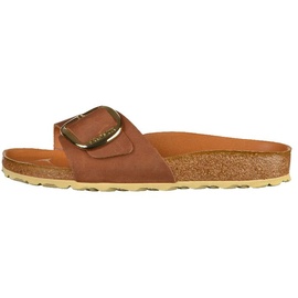 Birkenstock Madrid Big Buckle Nubukleder geölt schmal cognac 38