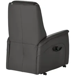 Hukla Sessel Dean Leder 70 x 109 x 88 cm Schwarz elektrisch
