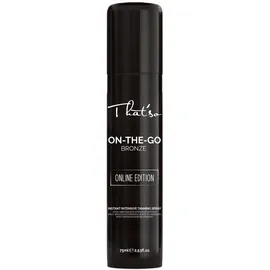 That'so On The Go Bronze Online Edition Selbstbräunungsspray für Gesicht und Körper, natürliche Bronze, 75 ml