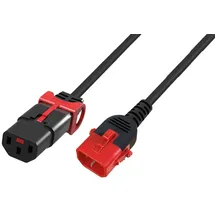 IEC Lock Kaltgeräte Verlängerung verriegelbar 3x1,0 3m sw