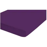 biberna 0077144 Feinjersey 180 x 200 - 200 x 200 cm dunkelviolett
