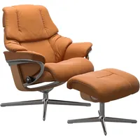 Stressless Stressless® »Reno« Set, Relaxsessel mit Hocker, mit Cross