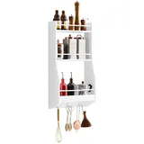 SoBuy Wandregal Küchenregal 38 x 75 x 17 cm Weiß