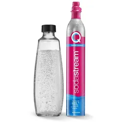 Glas Karbonisiererflasche Quick Connect Reservezylinder + 1 Glasflasche