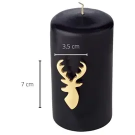 Edzard 4er-Set Kerzenpin Risa, Höhe 7 cm, Kerzenstecker in goldfarben, Alumnium