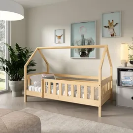 masseno Kinderbett BELLA 80 x 160 cm Kiefer massiv natur