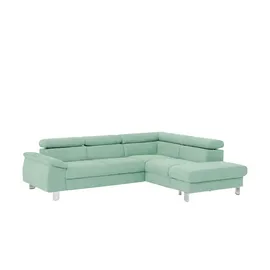 Uno Ecksofa Micky ¦ türkis/petrol ¦ Maße (cm): B: H: 72 T: 249.0