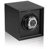 MODALO Uhrenbeweger TWIST 1 Uhr, (Uhrenboxen, Uhrenkasten Uhrenbeweger 1 Uhr) schwarz