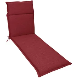 Gartenliegen-Auflage Unica 193 x 60 cm Stoff Rot