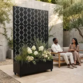 casa.pro Aaskis 190 x 120 x 38 cm Schwarz