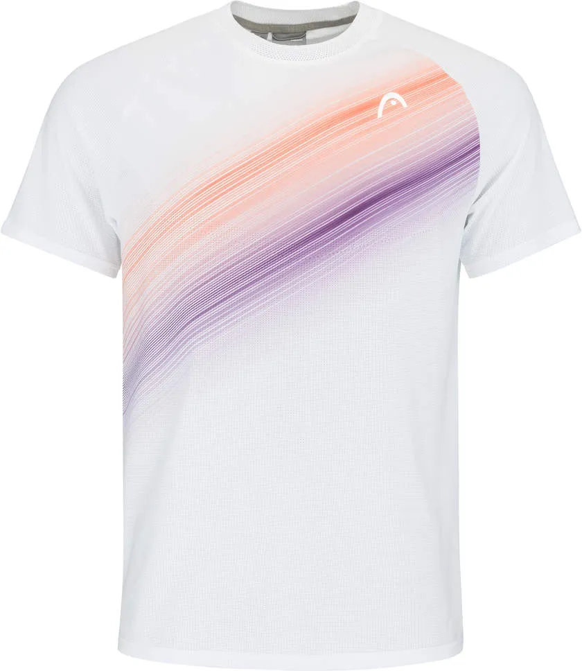 Head Tennis-Tshirt Performance (Moisture Transfer Microfiber Technologie) weiss/orange Herren