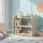 Relaxdays Kinderregal Haus 59 x 61 x 39 cm Holz natur bronze