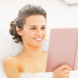 Relaxdays Badewannenkissen Wannenkissen Weiß