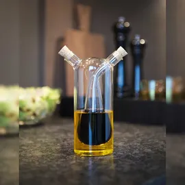 LEONARDO Cucina 2in1 Essig/Öl Flasche 18,5 cm Glas