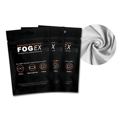 FOGEX Brille FOGEX, Trockenes Antibeschlag-Microfasertuch 3St, Brillentuch, Brillenputztuch, Mikrofasertuch, Putztuch für Brillen grau