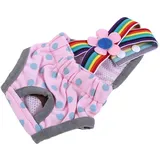 Sanitär -Pantie für Hundewaschable, Weibliche Hundewindel Wiederverwendbarer Welpen -Unterwäsche mit Verstellbarem Hosenteil, Schön (XXS/6)