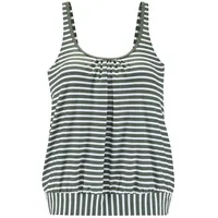 VENICE BEACH Oversize-Tankini-Top Damen oliv gestreift Gr.38