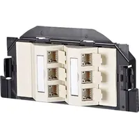 BTR Netcom Metz Connect 130B11S60201-E Datendose 6 Port 180°