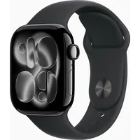 Apple Watch Series 11 GPS + Cellular 46mm Jet Black Aluminium Sport Band black M/L