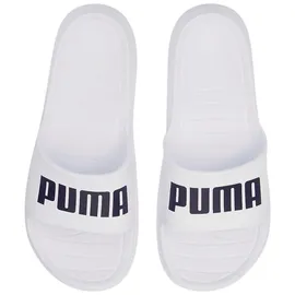 Puma Divecat V2 Lite Slide Sandal, White Black, 48.5 EU