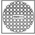 Repabad Designrost für Bodenablauf