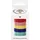 Folia Geschenkband Satin RAINBOW mint/dunkelblau/gelb/pink/rot 10 mm x 4 m