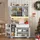 Okwish Hochschrank Buffetschrank 180 x 105 x 40 cm Weiß