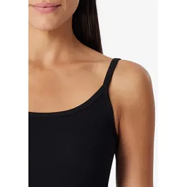 SCHIESSER Pure Rib Unterhemd Schwarz 42