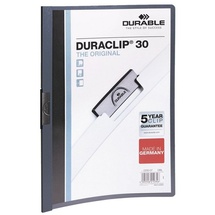 Durable Duraclip 30 Klemmmappe, A4, nachtblau/transparent (220028)