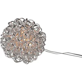 AM Design LED Kugelleuchte Aluminium Ø 10 cm 1 Stk. silberfarben