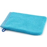 BASSETTI New Shades Waschhandschuh aus 100% Baumwolle in der Farbe Türkis T1, Maße: 16x12 cm