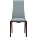 Stressless® Polsterstuhl Laurel, High Back, Größe M, mit abgerundeten Beinen in Walnuss blau