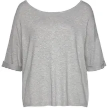 VIVANCE Kurzarmpullover Grau 32/34