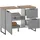 Bega BBK Waschbeckenunterschrank Denver 1 Tür, 2 Schübe 80 x 60 x 35 cm Grau