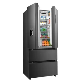 Hanseatic HFD18983CWDBI French Door (512 l, 1898 mm hoch, Schwarz)